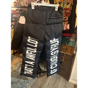 SZ S - Awful Lot of Cough Snow pants, Black - New